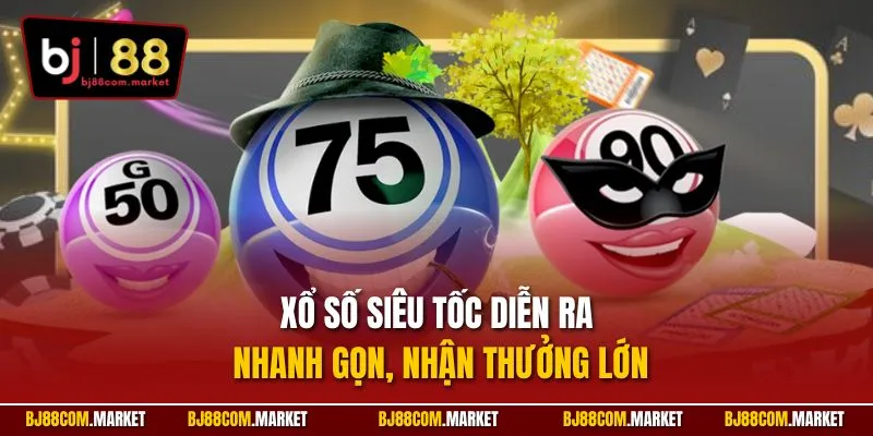 Xổ số siêu tốc diễn ra nhanh gọn, nhận thưởng lớn